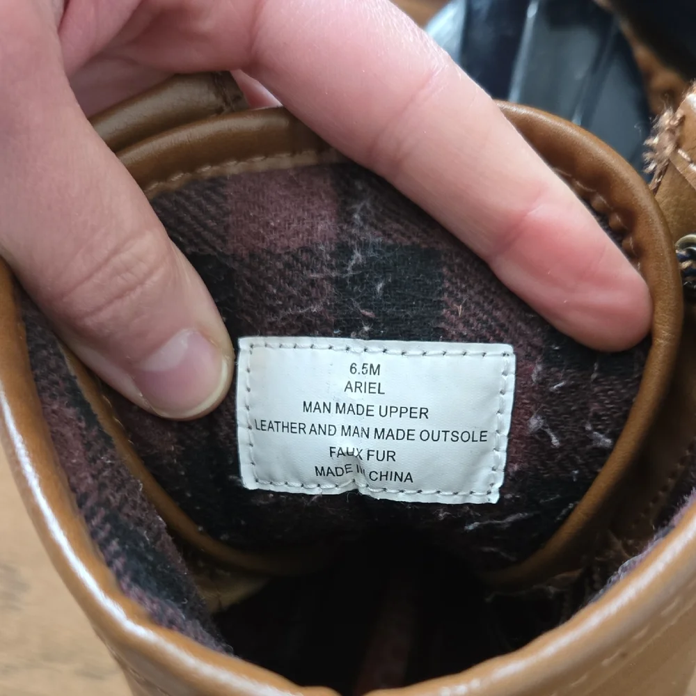 Brown and Black Duck Boots Kids - Lace Up Waterproof Style - Picture 5 of 7